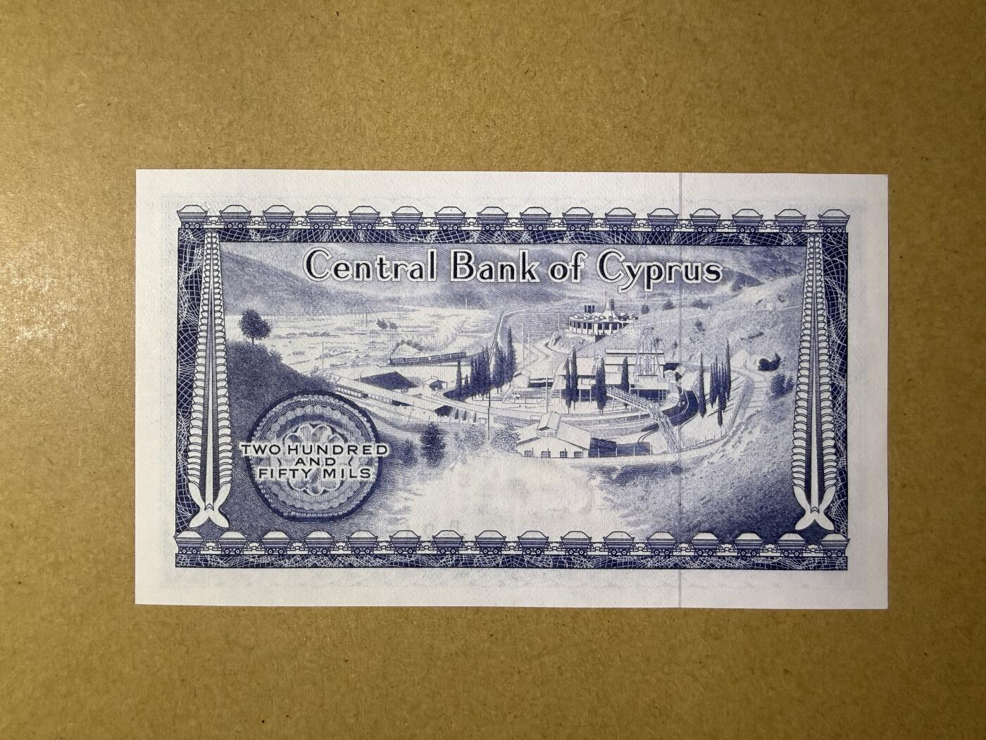 《艾美收藏》第230期-2.1周日外币年前精品场 塞浦路斯250米尔 UNC 1981年