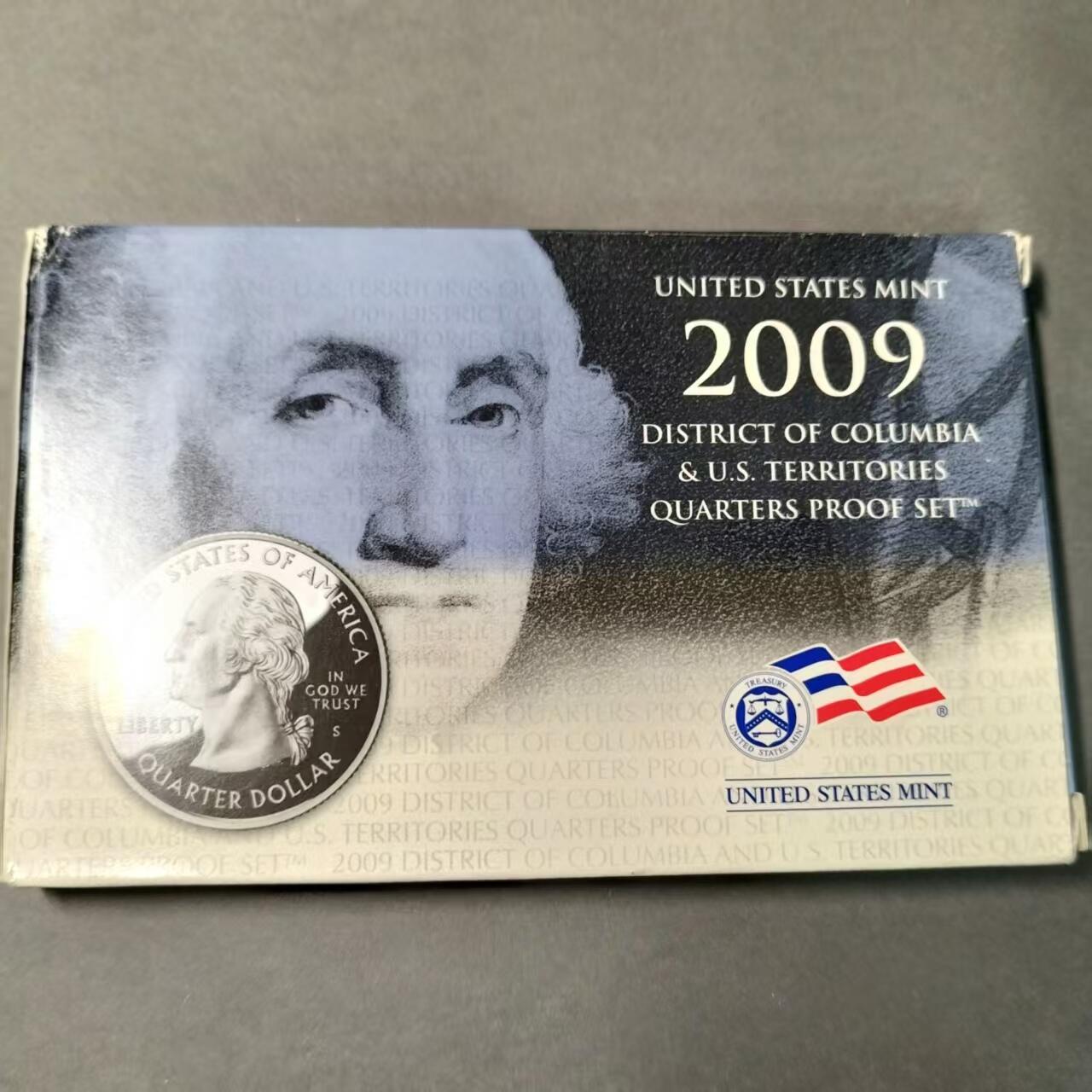 长老汇蛇年精选第九十七场拍卖 美国2009年精制套币，华盛顿哥伦比亚特区+5个海外领地，州币系列末年，盒证齐全