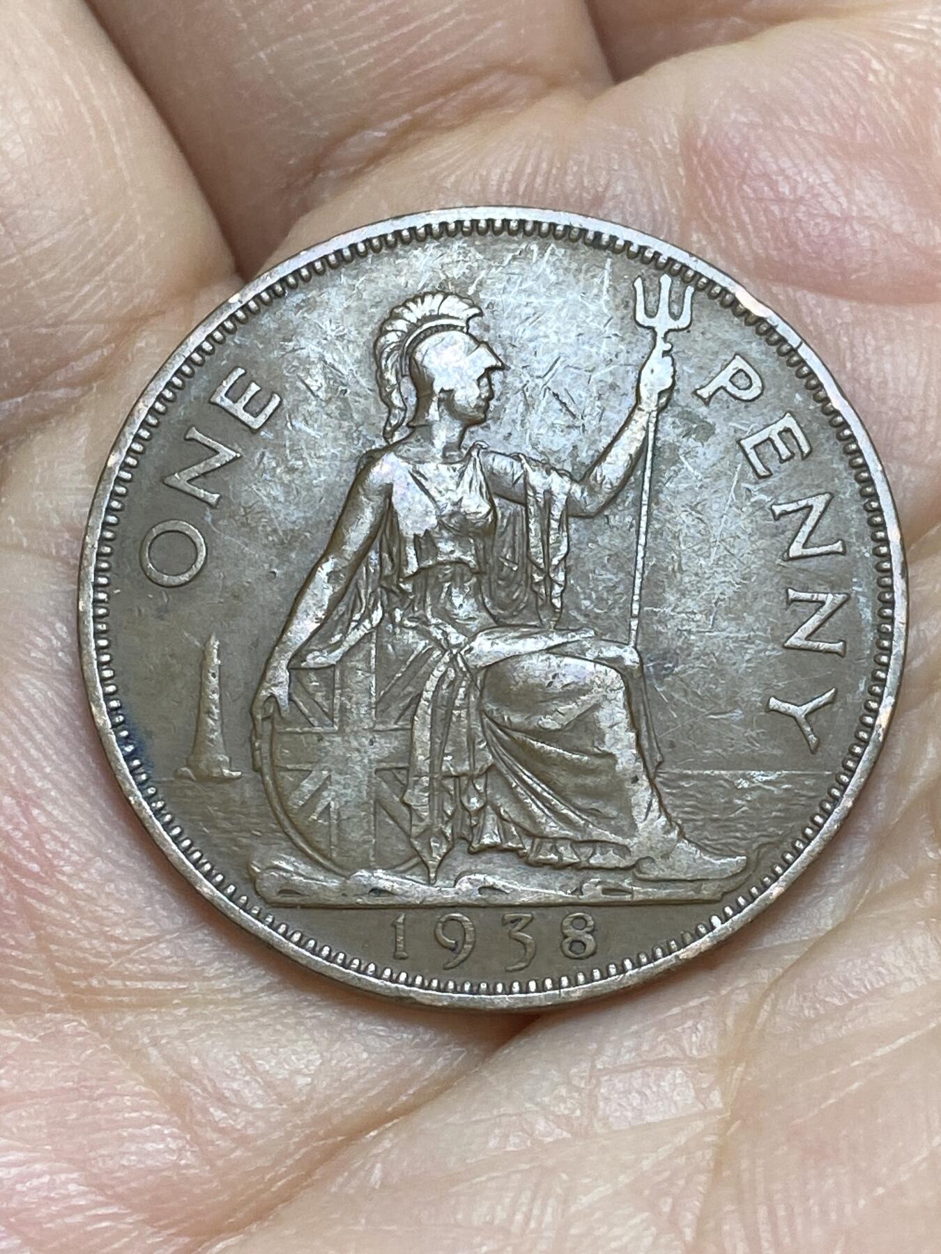 2026年第十六场(总第一百八十五场）外国好品散币场(免佣金) 英国🇬🇧1938年1便士(乔治六世第一版)