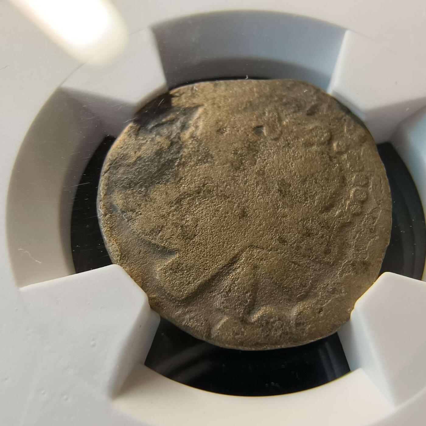 七河·世界币章矿标杂件每周小拍（总第36期）（周一结标） 少见（5）k640古花剌子模地区 阿夫里格王朝铜币 华夏评级VG10