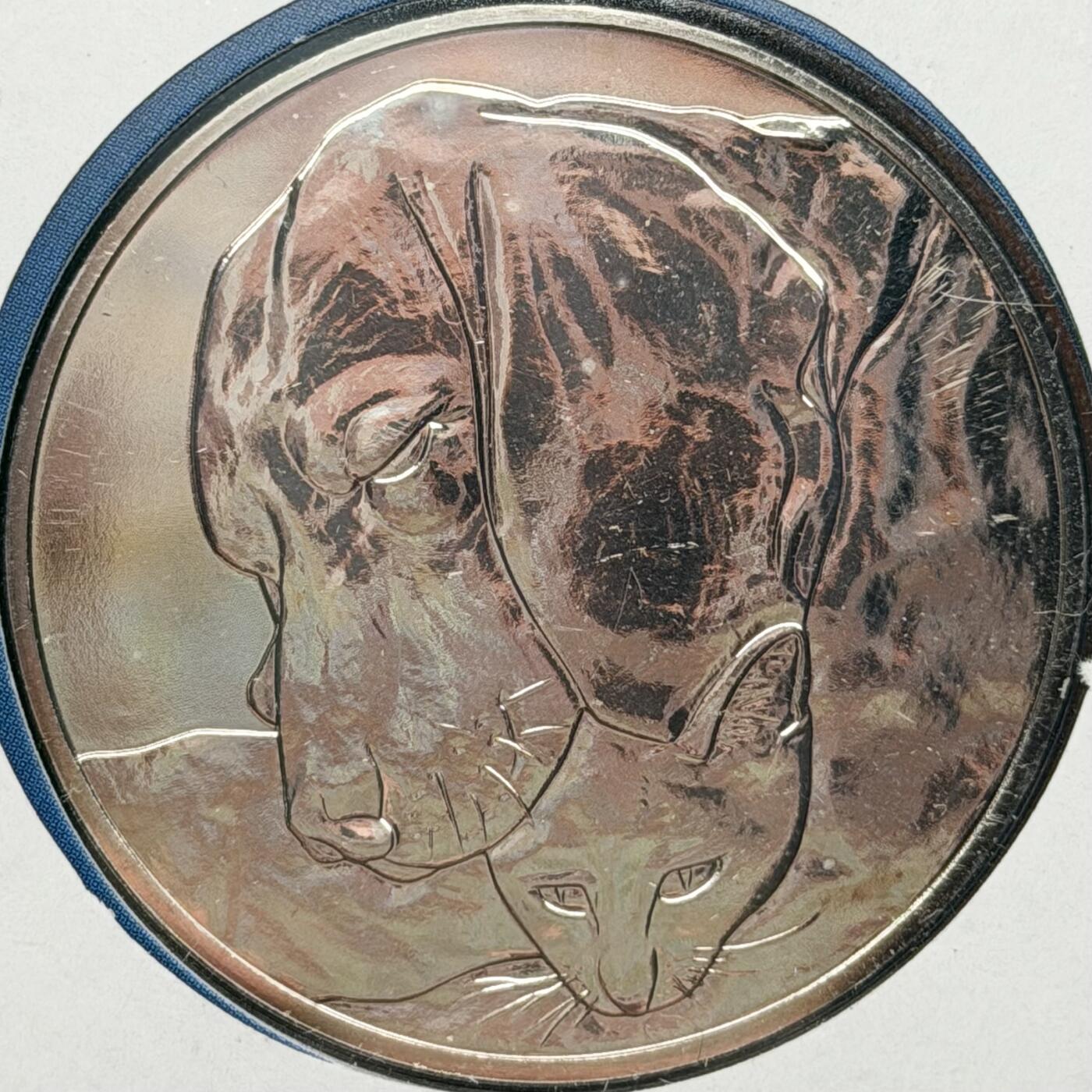 ＜星葵🌻钱币社＞散币克朗场第69期·2月3日发货 〈邮章封〉英国2010年巴特西猫狗之家纪念章