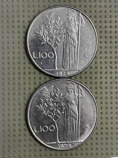 2026年第19场各国散币拍卖（总第169场） - 意大利1978年100里拉2枚
