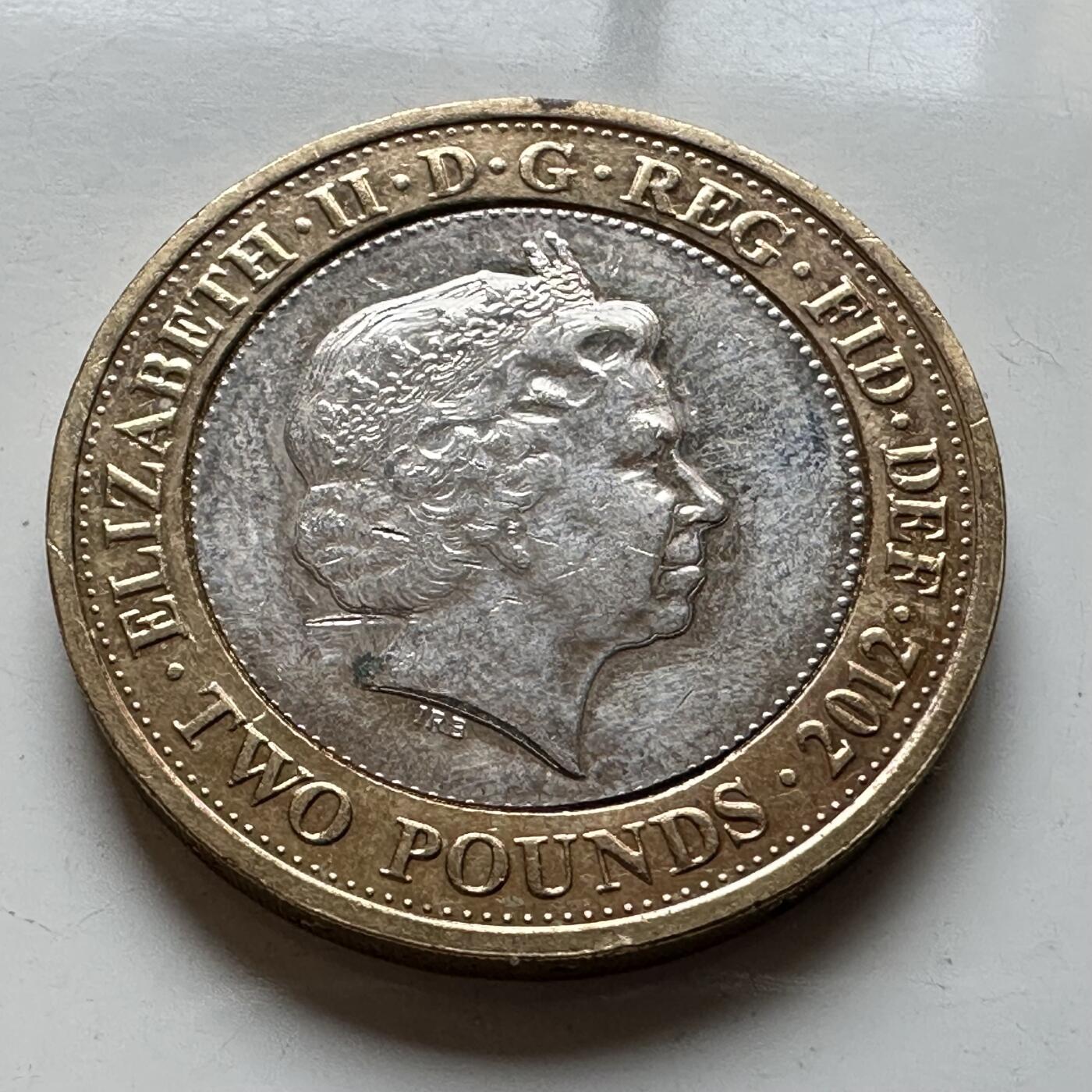 🌹外币初藏🌹🐯2026年第14场  每周二四六晚8️⃣点 接代拍 英国2012年2英镑纪念币