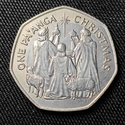 KK钱币收藏小铺  第398期 百期特拍（四拍之二） 2月预留时间 周末发货 -   1986汤加1潘果纪念币 圣诞节三个智者纪念 发行量5千 稀少品种！
