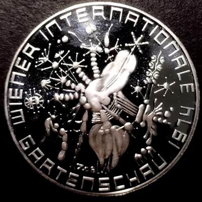 长老汇蛇年精选第九十七场拍卖 - 奥地利1974年精制纪念银币，维也纳花卉展，50先令 20克 640银