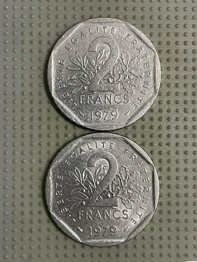 2026年第19场各国散币拍卖（总第169场） - 法国1979年2法郎2枚