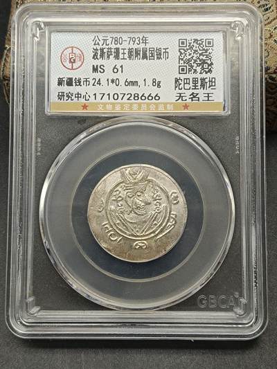 115期新疆红钱粟特钱币丝路钱币专场 - 波斯萨珊王朝附属国银币