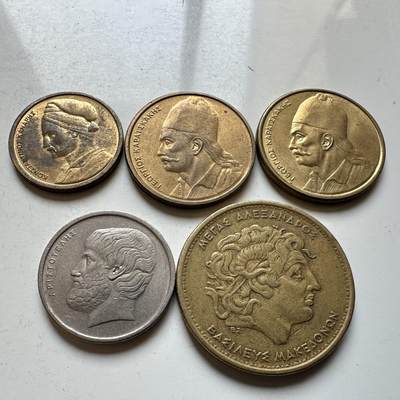 🌹外币初藏🌹🐯2026年第14场  每周二四六晚8️⃣点 接代拍 - 希腊五枚