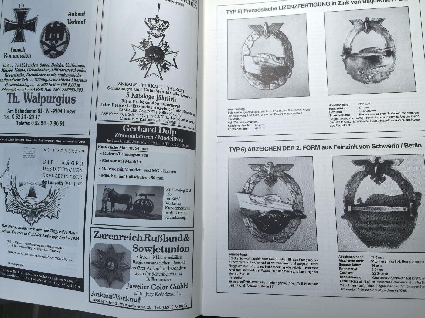 盛世勋华——号角文化勋章邮票专场拍卖第303期 德国出版 Militaria-Magazin杂志 总第72期 58页