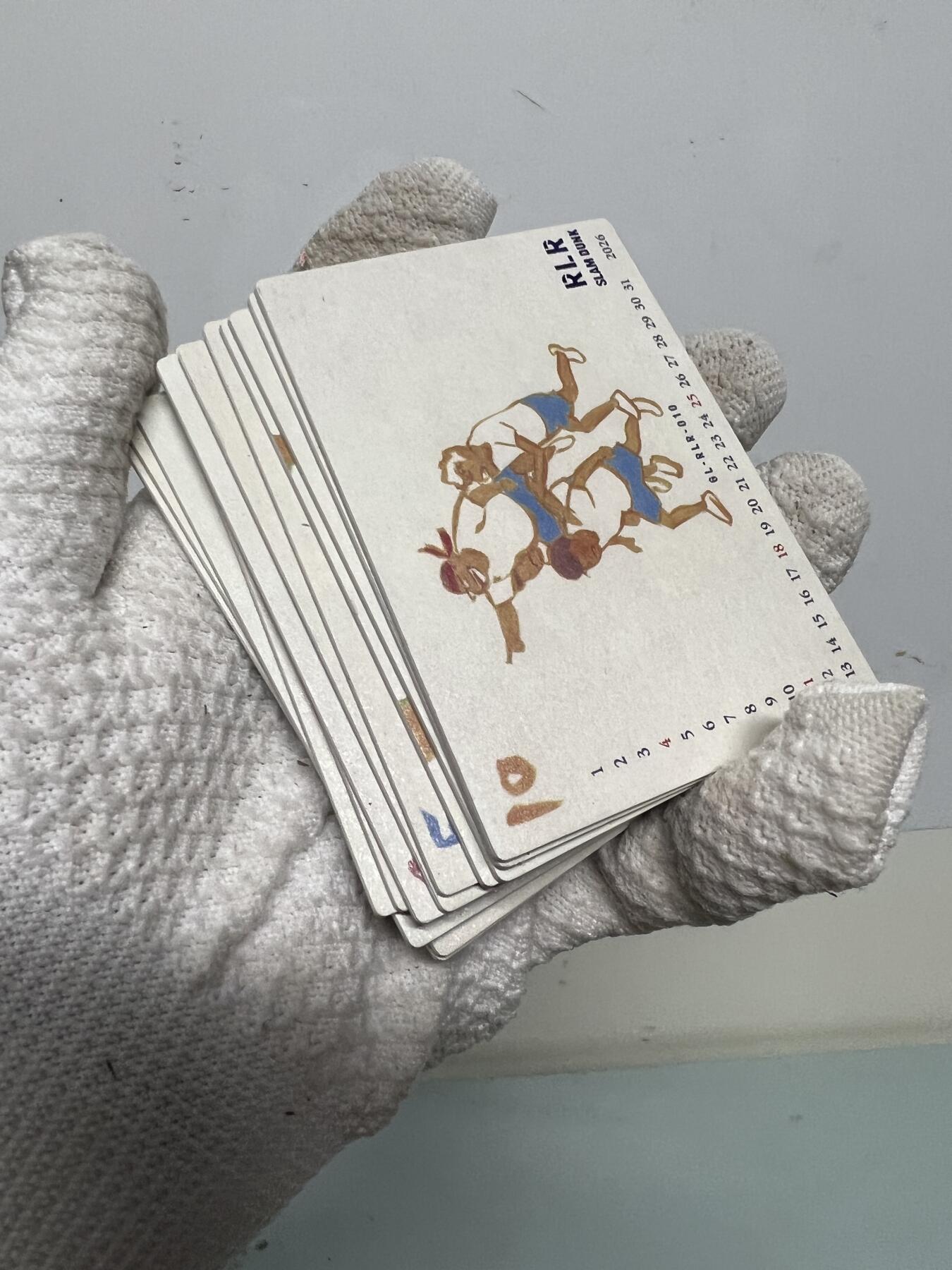 零元拍：灌篮高手 日历卡 整套 井上稀有原画 实物超美 樱木花道 流川枫 彩子 晴子 仙道