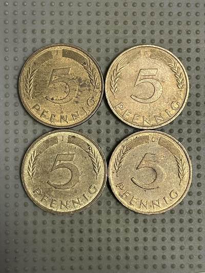 2026年第19场各国散币拍卖（总第169场） - 德国5芬尼4枚