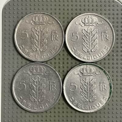 2026年第19场各国散币拍卖（总第169场） - 比利时5法郎4枚