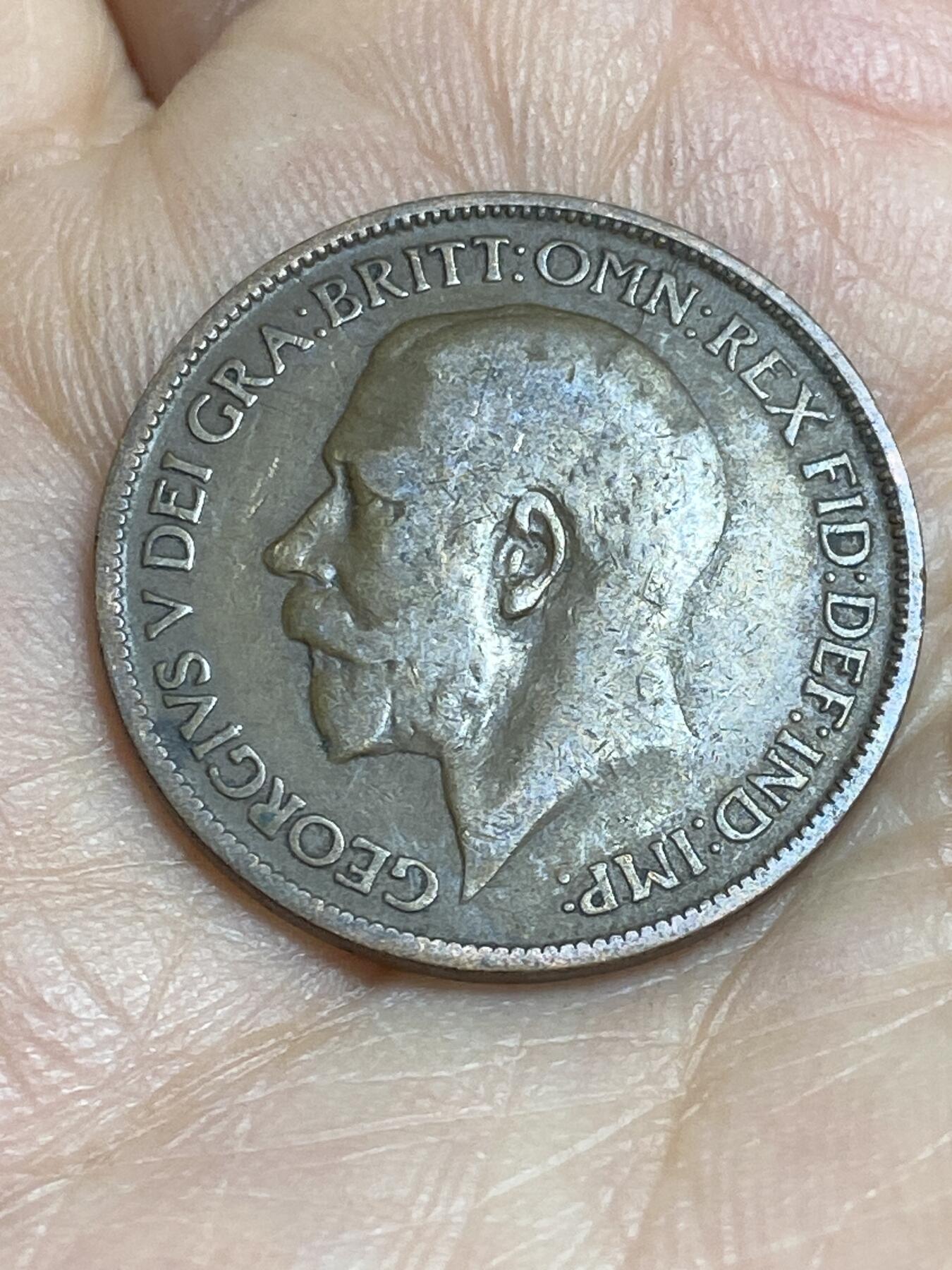 2026年第十六场(总第一百八十五场）外国好品散币场(免佣金) 英国🇬🇧1922年1/2便士(乔治五世第一版)