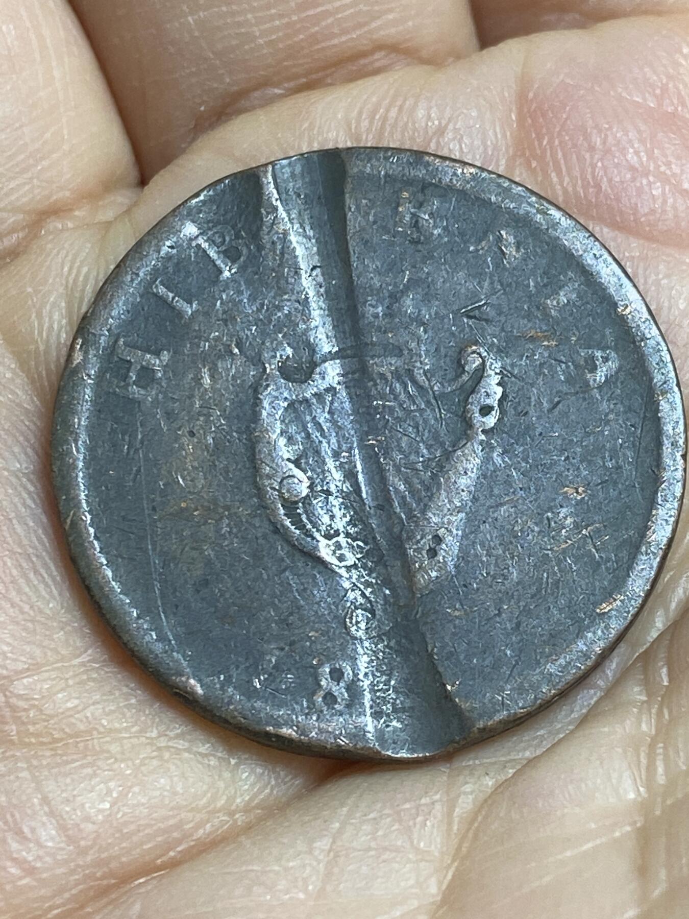 2026年第十六场(总第一百八十五场）外国好品散币场(免佣金) 有伤–英属爱尔兰1/2便士(乔治三世时期)