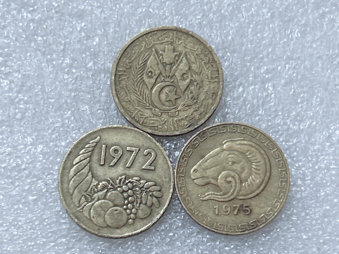 第一海外回流一元起拍收藏 散集专场  第297期 阿尔及利亚不同版本20分铜币 3枚