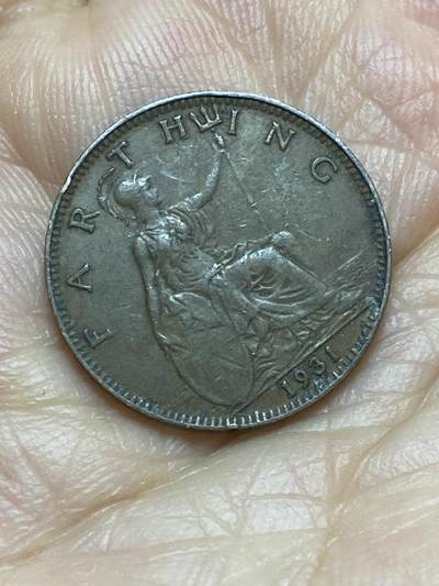 2026年第十六场(总第一百八十五场）外国好品散币场(免佣金) - 英国🇬🇧1931年1法新(乔治五世第三版)