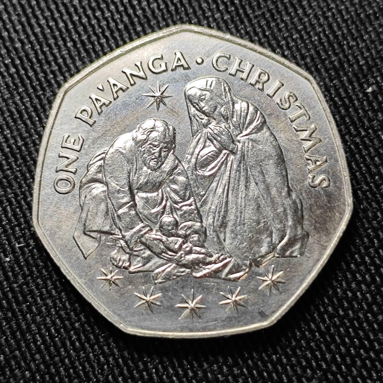 KK钱币收藏小铺  第398期 百期特拍（四拍之二） 2月预留时间 周末发货  1983汤加1潘果纪念币 圣诞节纪念 发行量仅5千 稀少品种