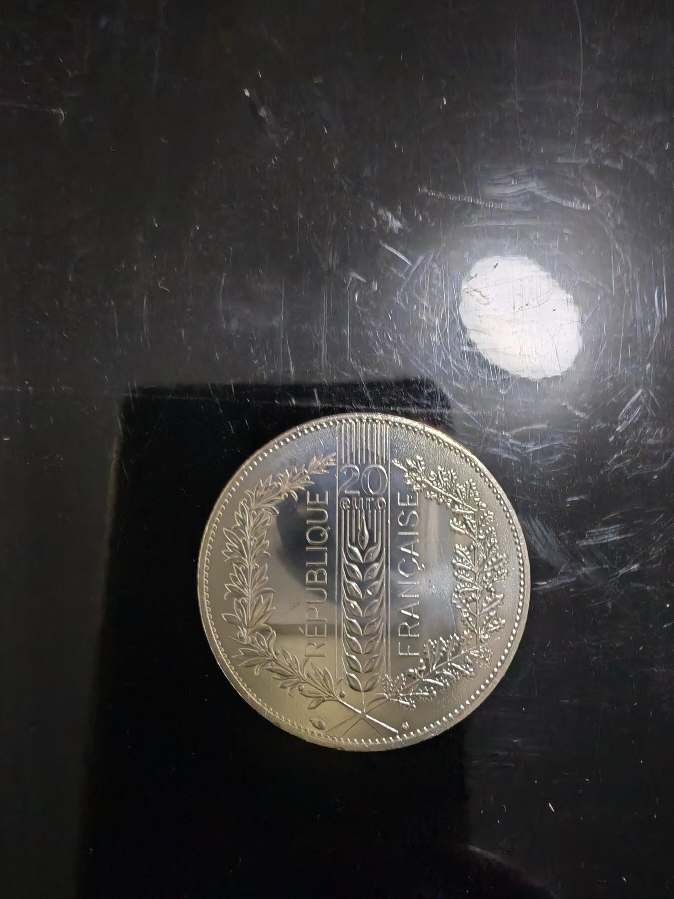 长老汇蛇年精选第九十七场拍卖  2020法国橡树20欧元精制银币，18克900银