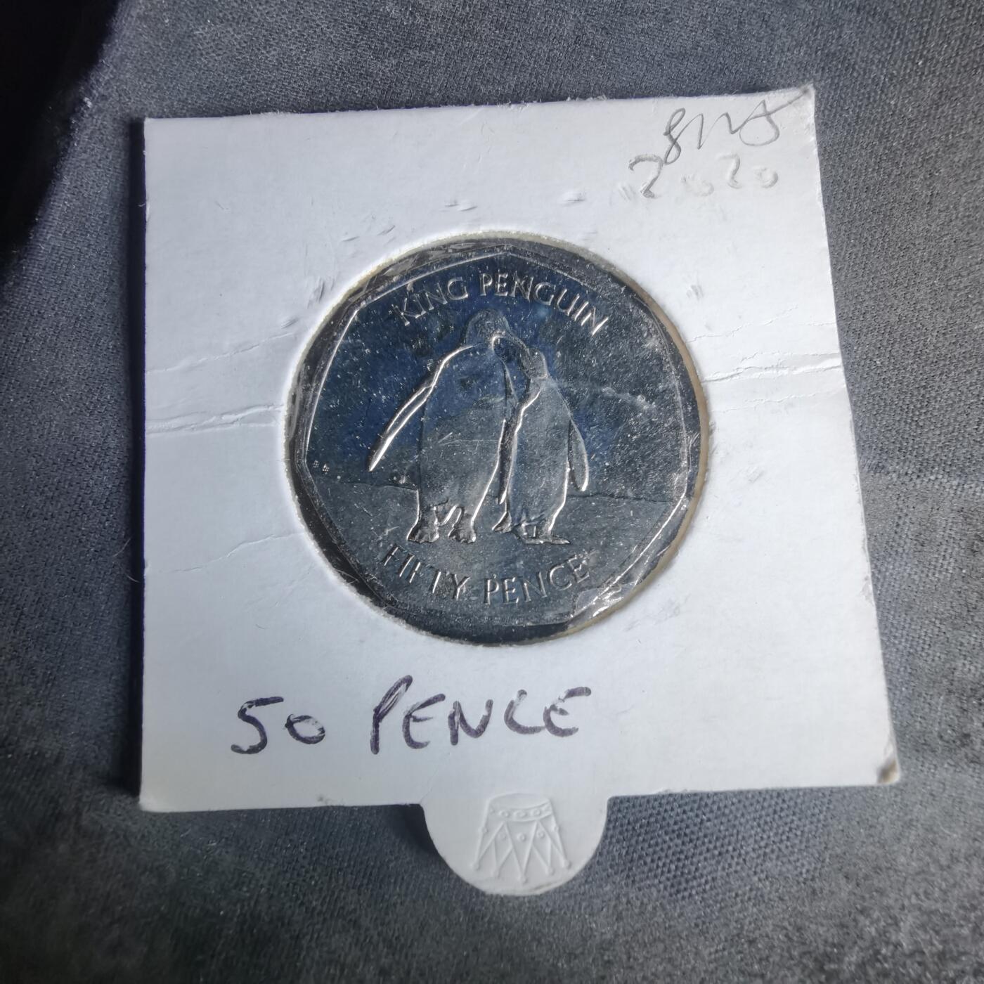 沼泽如烟--第981场 福克兰2020年50便士