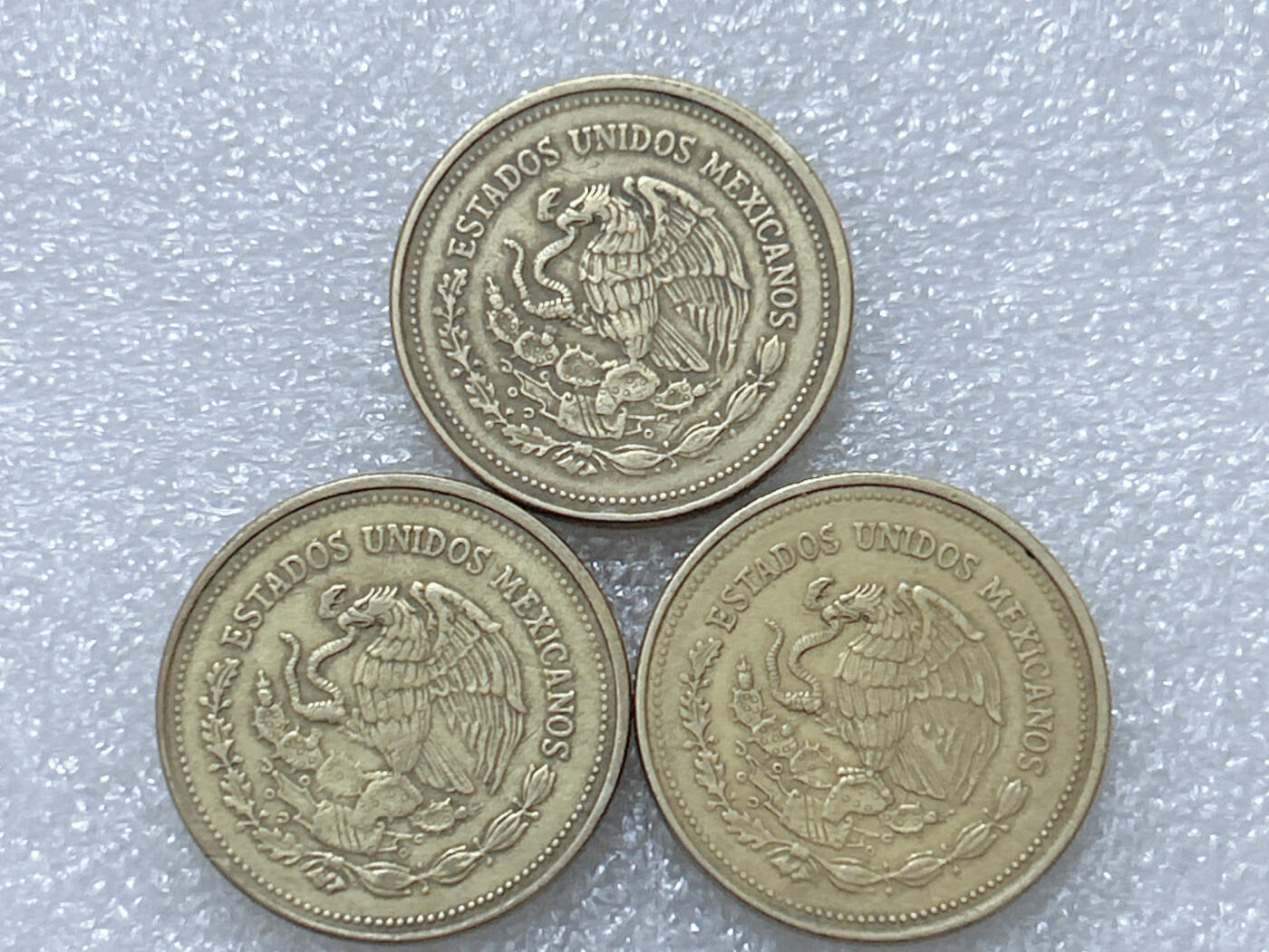 第一海外回流一元起拍收藏 散集专场  第297期 墨西哥1000比索硬币 3枚