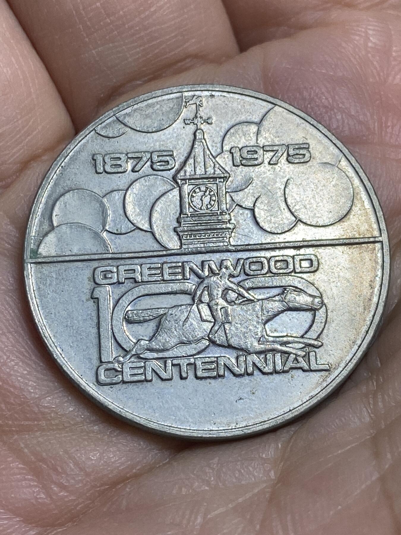 2026年第十六场(总第一百八十五场）外国好品散币场(免佣金) 加拿大🇨🇦1975年安大略省格林伍德赛马场百年纪念章