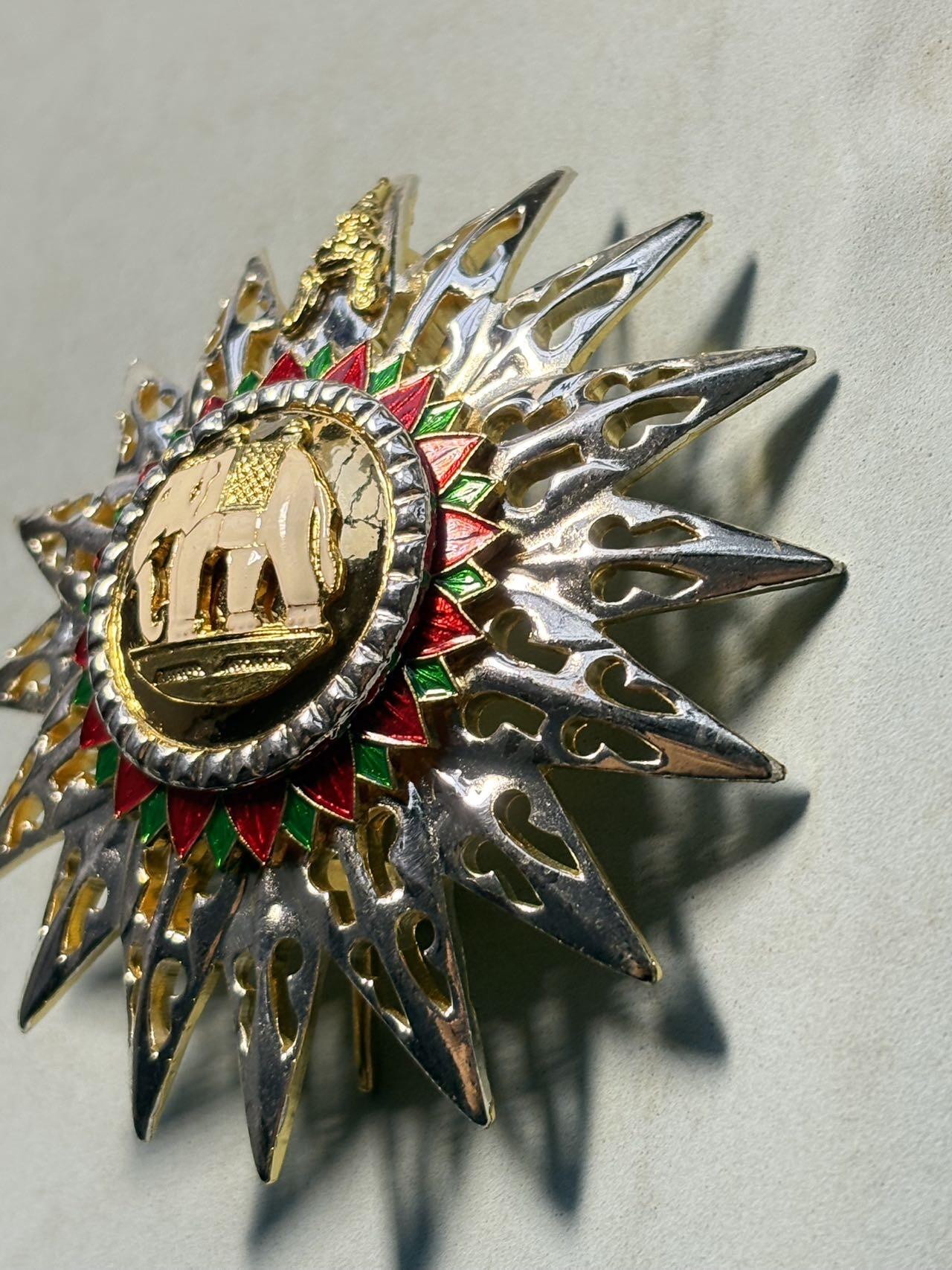 盛世勋华——号角文化勋章邮票专场拍卖第304期 泰国大十字/大军官白象勋章星章 大尺寸