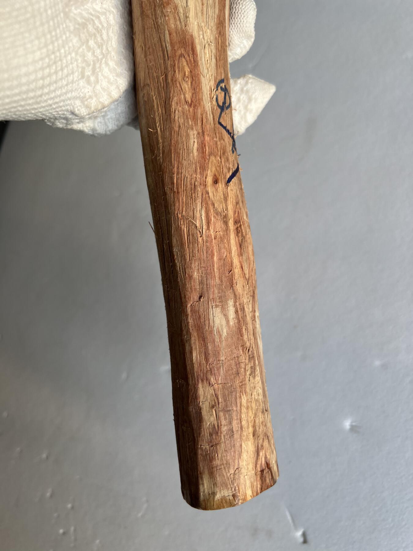 零元拍：NO.35-5 海南黄花梨珠子料，外面白皮基本都去掉了，红肉打底。290/40/35MM