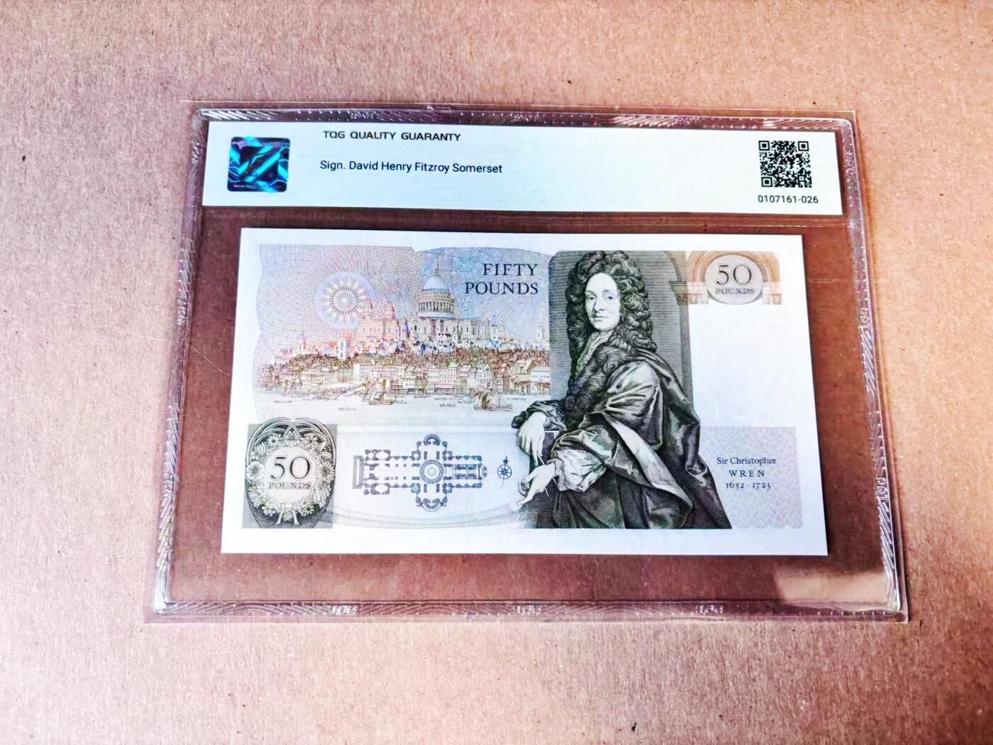 【Blue Auction】世界纸币精拍第781期——18级TOP拍卖/信誉/品质/专业/高效💫 英国D序列1981年50镑 TQG55