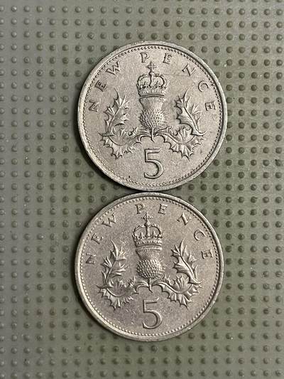 2026年第19场各国散币拍卖（总第169场） - 英国5便士大版2枚