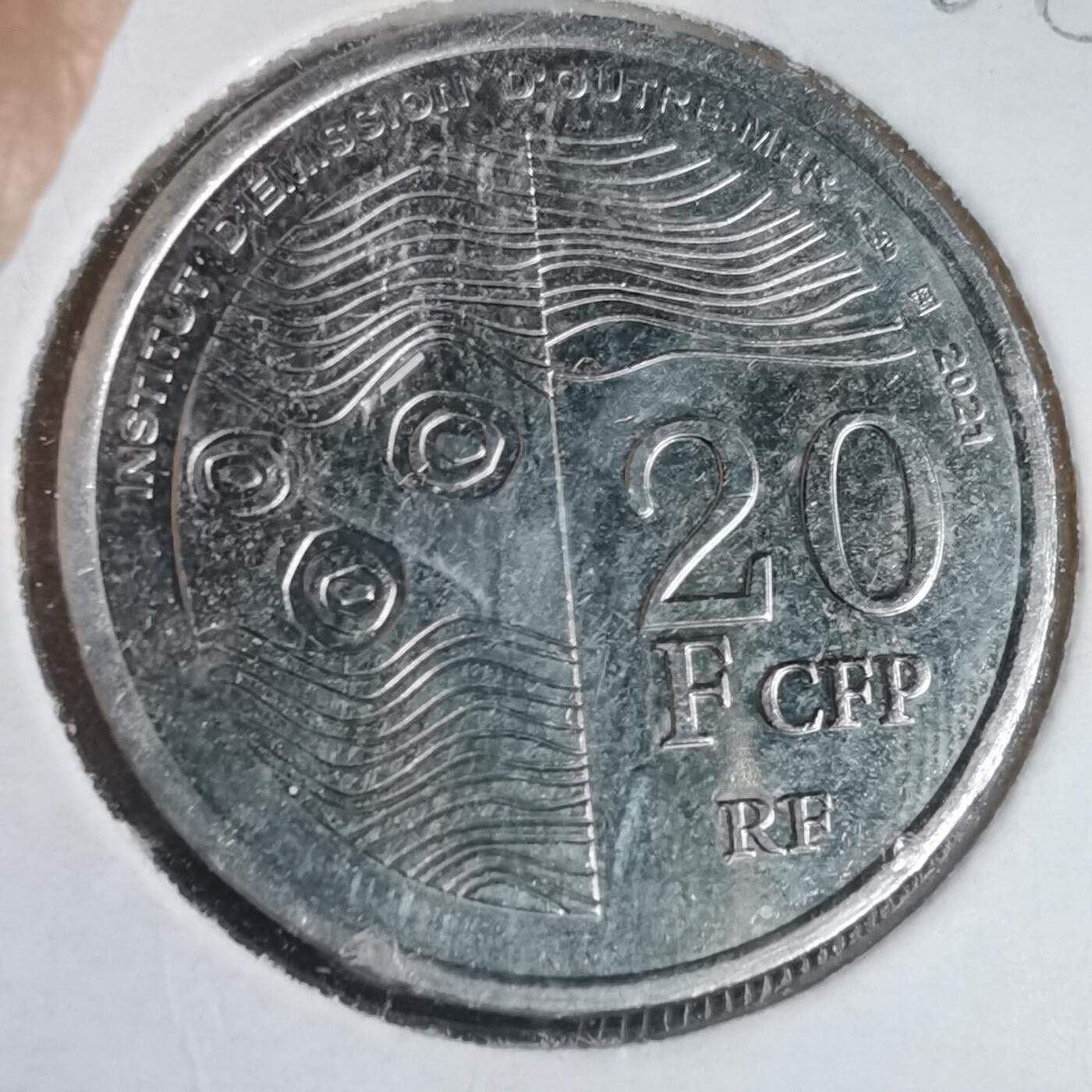 沼泽如烟--第981场 法属波利尼西亚2021年20法郎