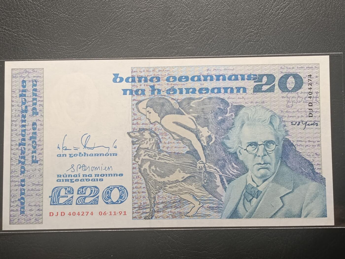 2026二月第一期，总215期 爱尔兰1991年20镑UNC-，作家叶芝和大小布兰克斯群岛，少见中高面值