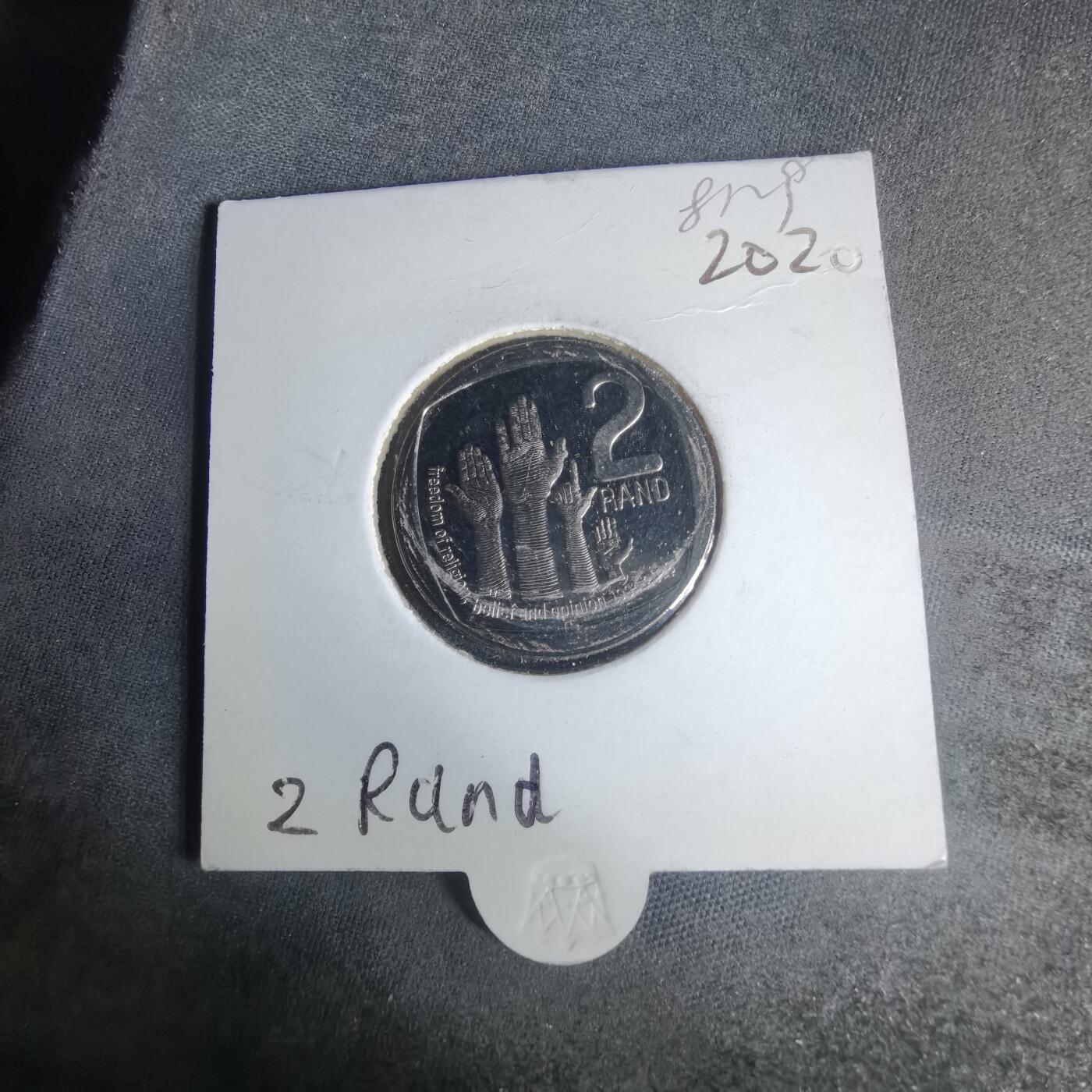 沼泽如烟--第981场 南非2020年2兰特纪念币