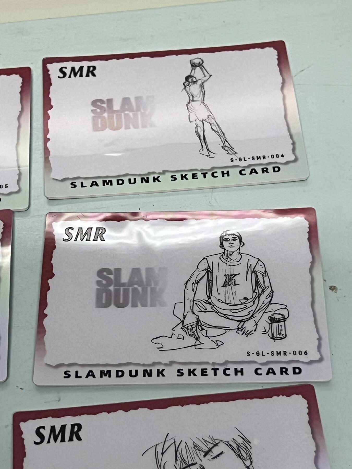 零元拍：灌篮高手 井上素描原画卡 八张一套 樱木 三井 宫城良田等 超美