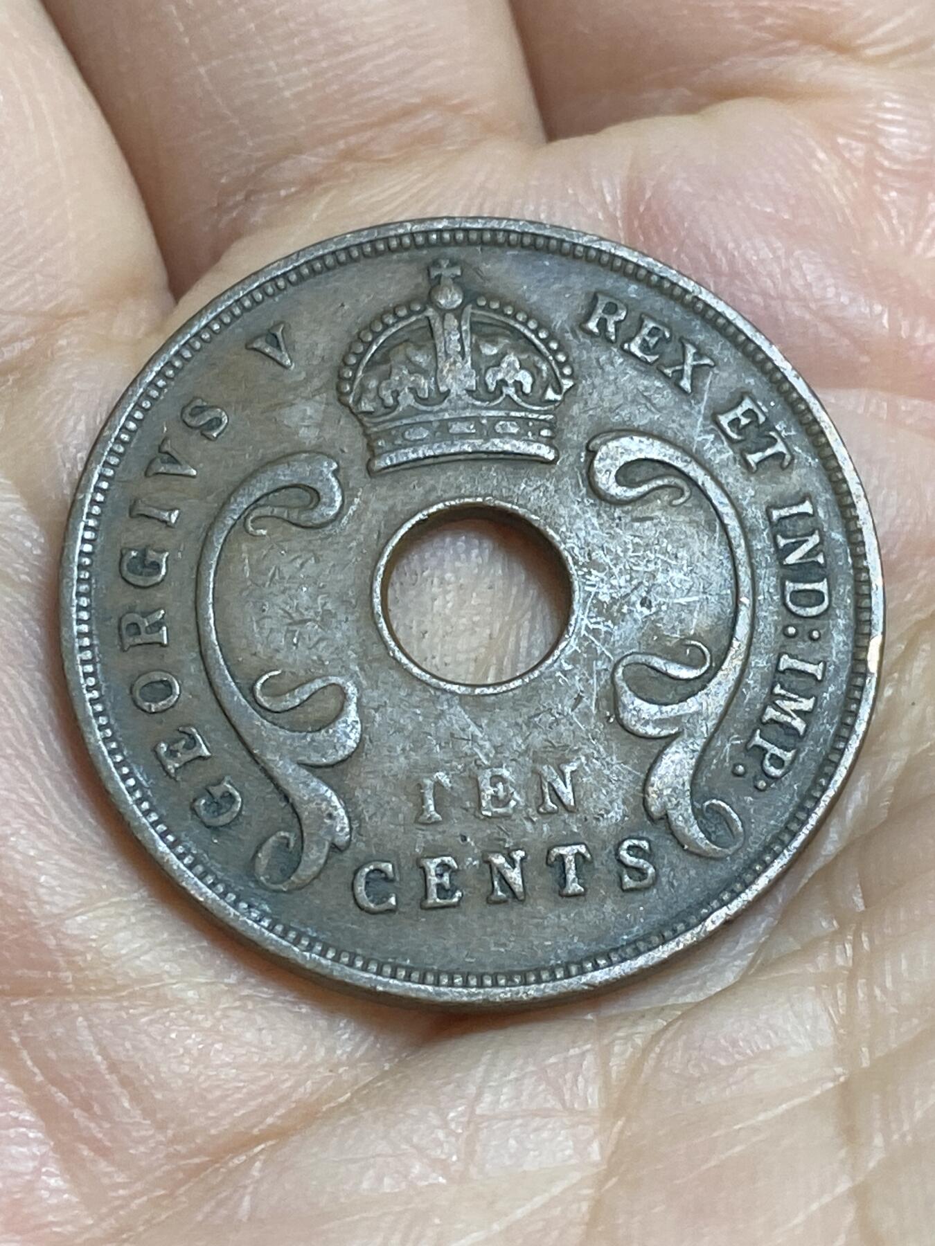 2026年第十六场(总第一百八十五场）外国好品散币场(免佣金) 英属东非1928年10分(乔治五世第二版)