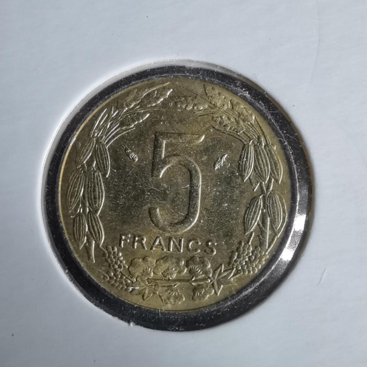 沼泽如烟--第981场 中非1976年5法郎