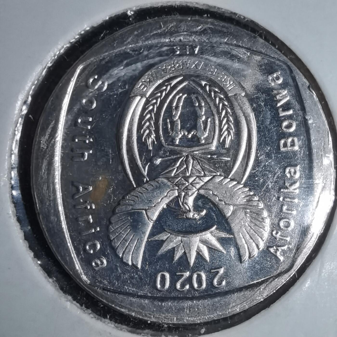 沼泽如烟--第981场 南非2020年2兰特纪念币