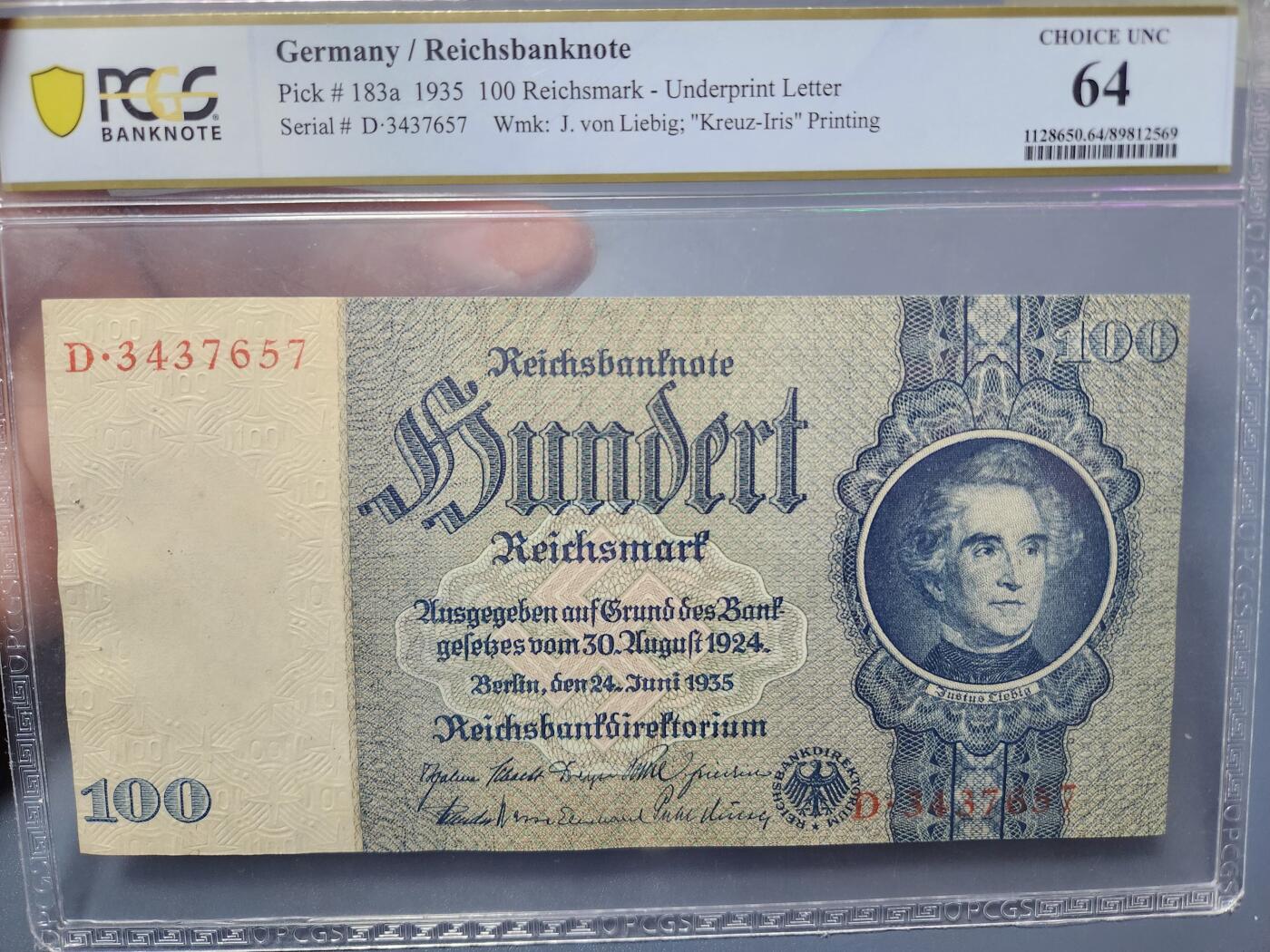 1月31号晚上8点 外国纸币自动截拍第16场 德国PCGS64