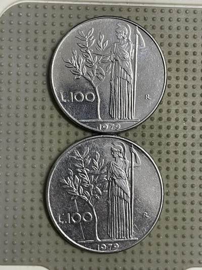 2026年第19场各国散币拍卖（总第169场） - 意大利1979年100里拉2枚