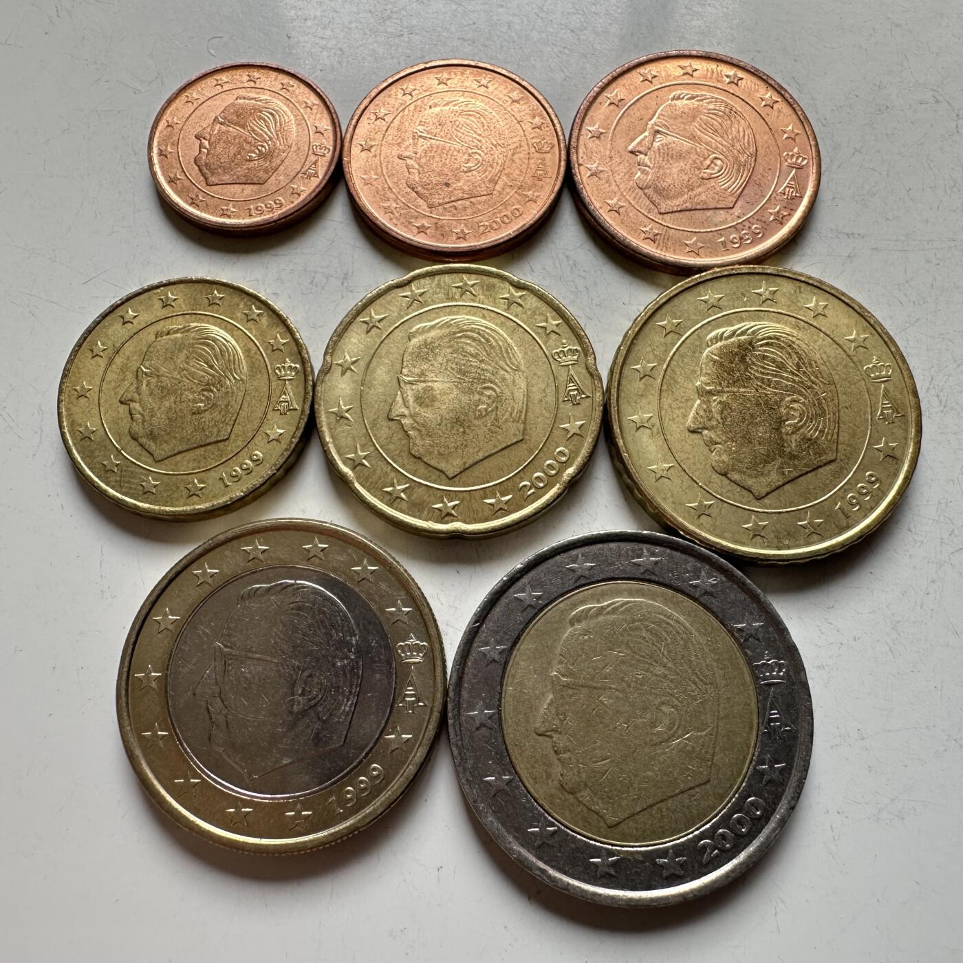 🌹外币初藏🌹🐯2026年第14场  每周二四六晚8️⃣点 接代拍 比利时欧元8枚全套