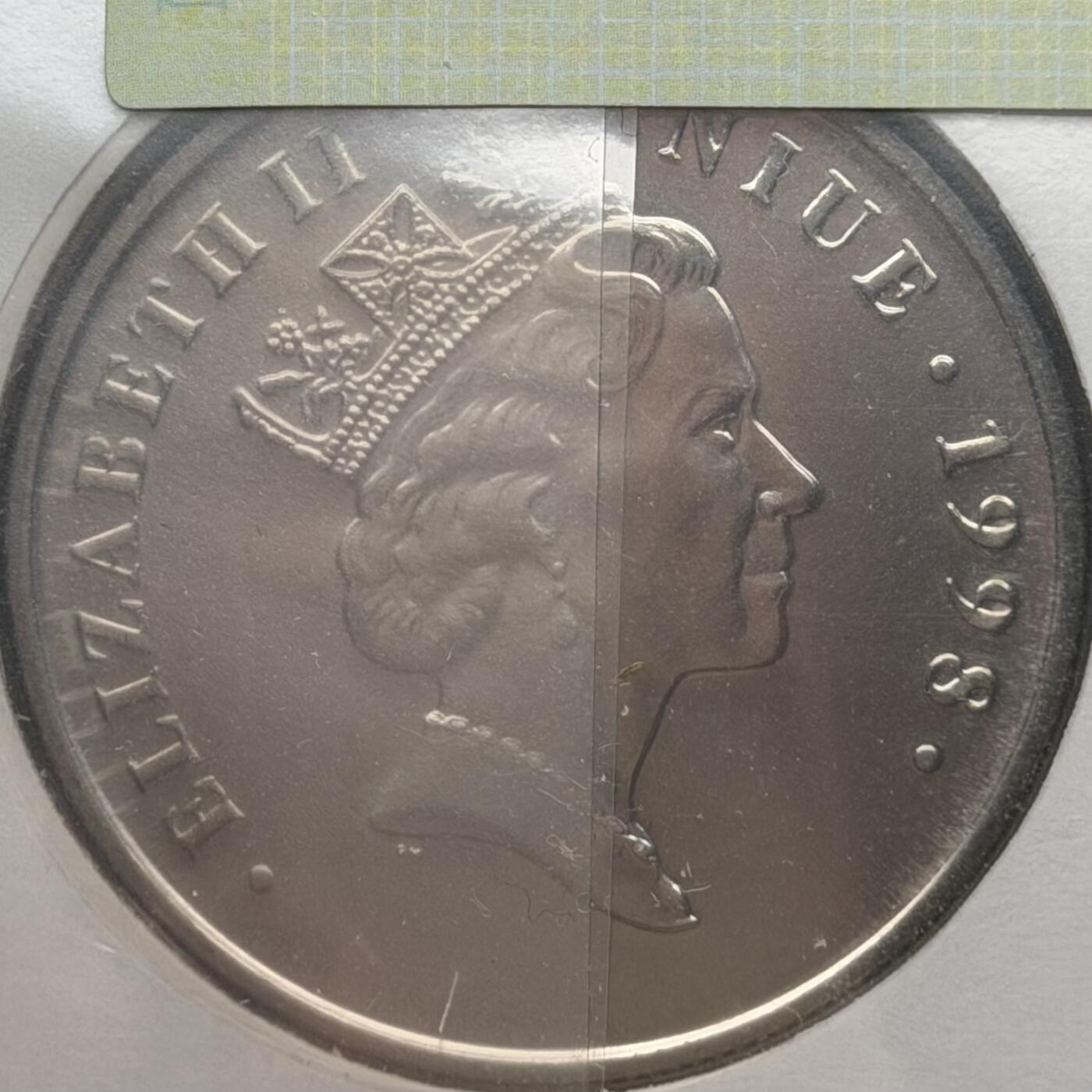 ＜星葵🌻钱币社＞散币克朗场第69期·2月3日发货 〈邮币封〉纽埃1998年戴安娜王妃1元克朗型纪念币