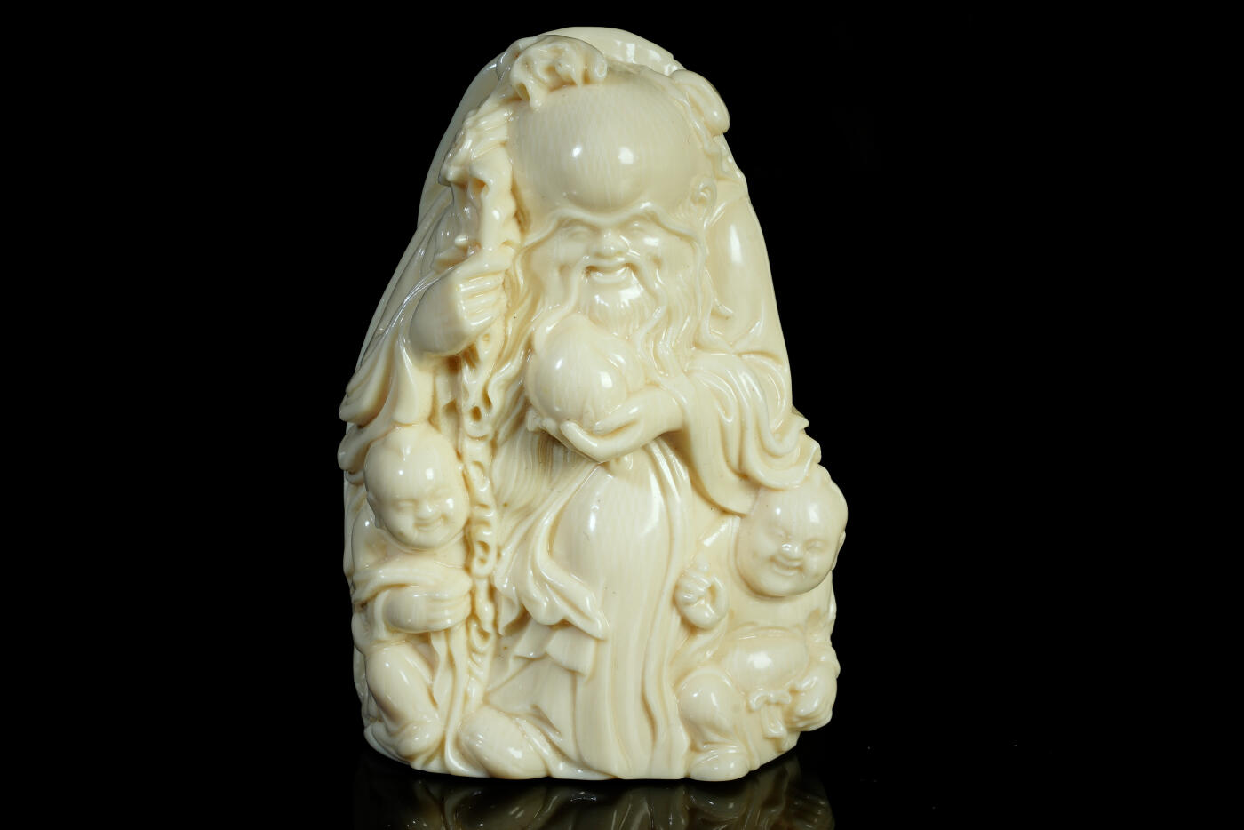 上海都达杂项专场十三（全场包邮】 寿星童子小摆件