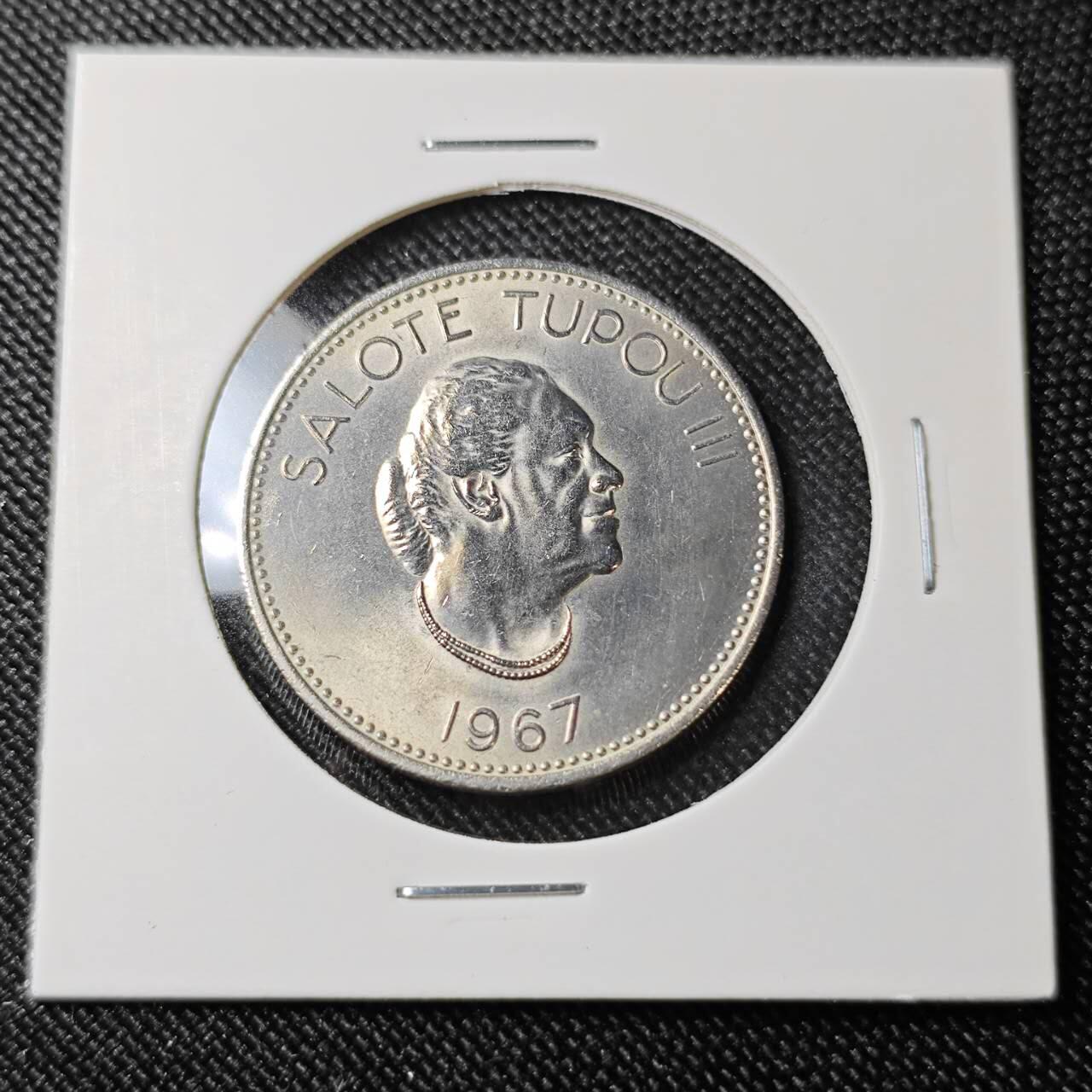 KK钱币收藏小铺  第398期 百期特拍（四拍之二） 2月预留时间 周末发货  1967汤加20分