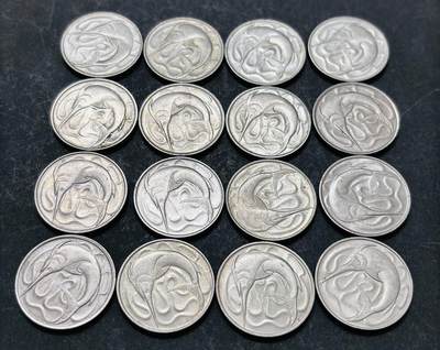 文馨钱币收藏 2026新年第五场（第 291 场）【长期接代拍品】 - 原光好品新加坡剑鱼 20 分 16 枚