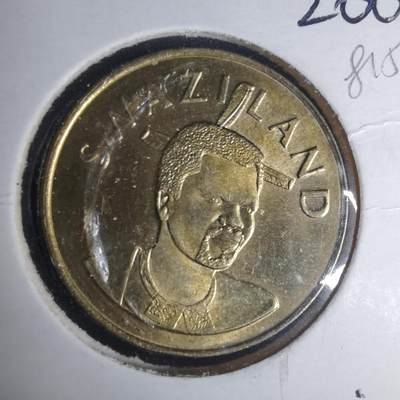 沼泽如烟--第981场 - 斯威士兰2008年5里兰吉尼 国王40岁 纪念币