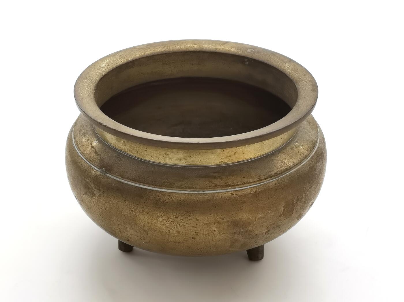 博洋堂世界钱币拍卖第159期（全场包邮） 日本回流铜香炉，193.6g