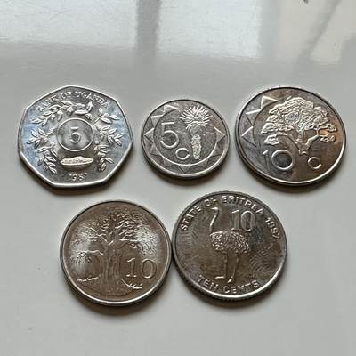 🌹外币初藏🌹🐯2026年第14场  每周二四六晚8️⃣点 接代拍 - 非洲散币5枚组—2