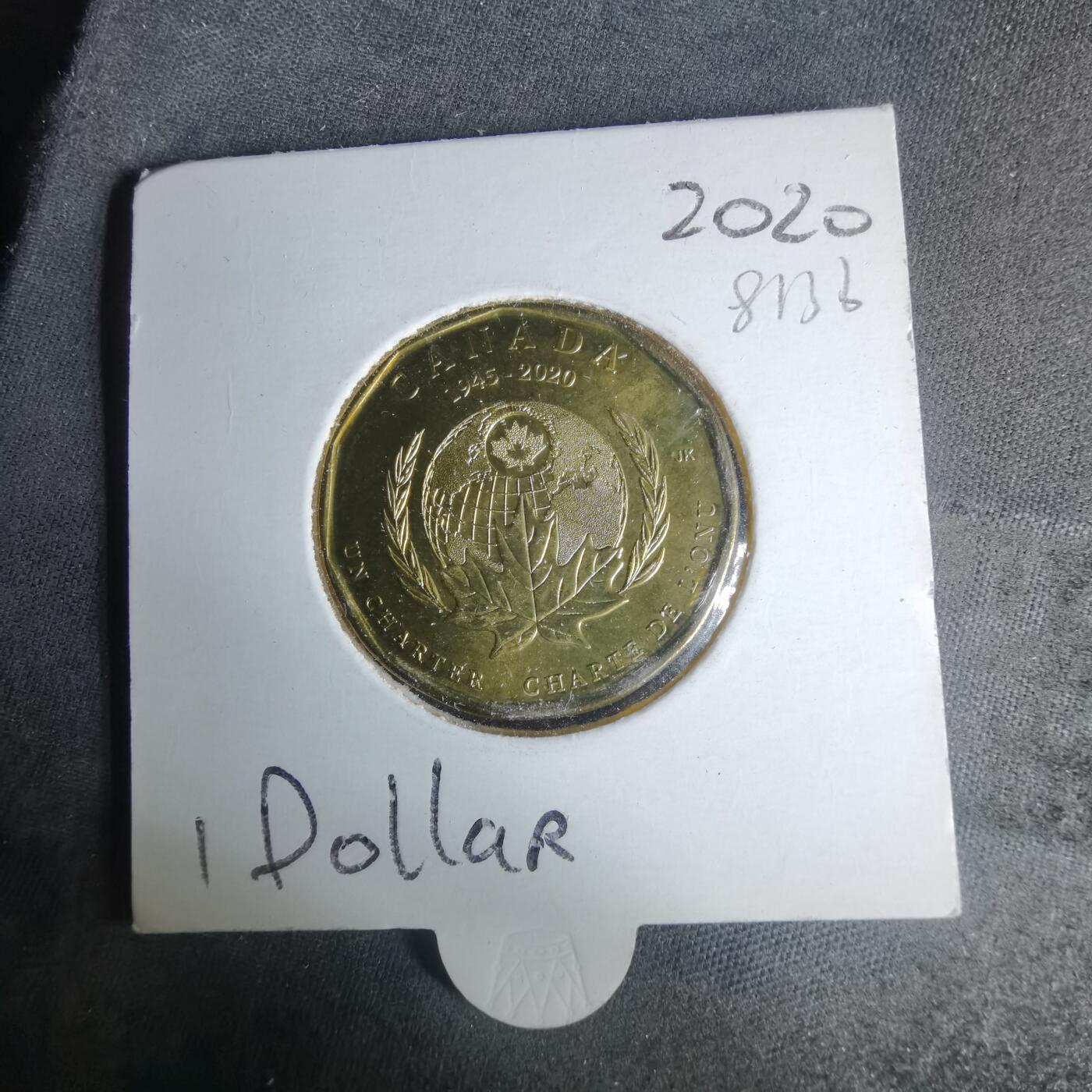 沼泽如烟--第981场 加拿大2020年一元纪念币