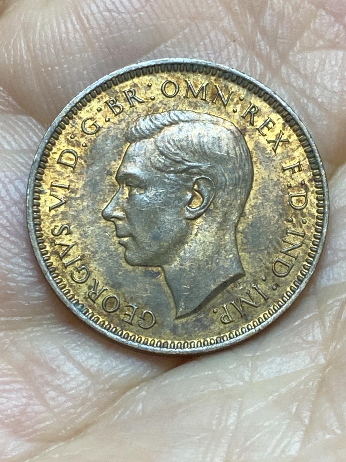 2026年第十六场(总第一百八十五场）外国好品散币场(免佣金) 英国🇬🇧1939年1法新(乔治六世第一版)