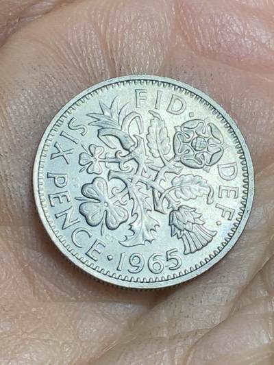2026年第十六场(总第一百八十五场）外国好品散币场(免佣金) - 英国🇬🇧1965年6便士(伊丽莎白二世青年桂冠第二版)