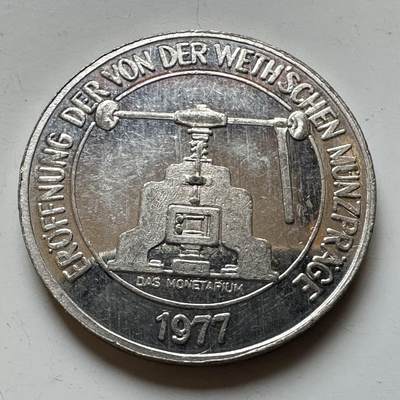 🌹外币初藏🌹🐯2026年第14场  每周二四六晚8️⃣点 接代拍 - 德国不来梅1977年货币博物馆纪念章26.2毫米